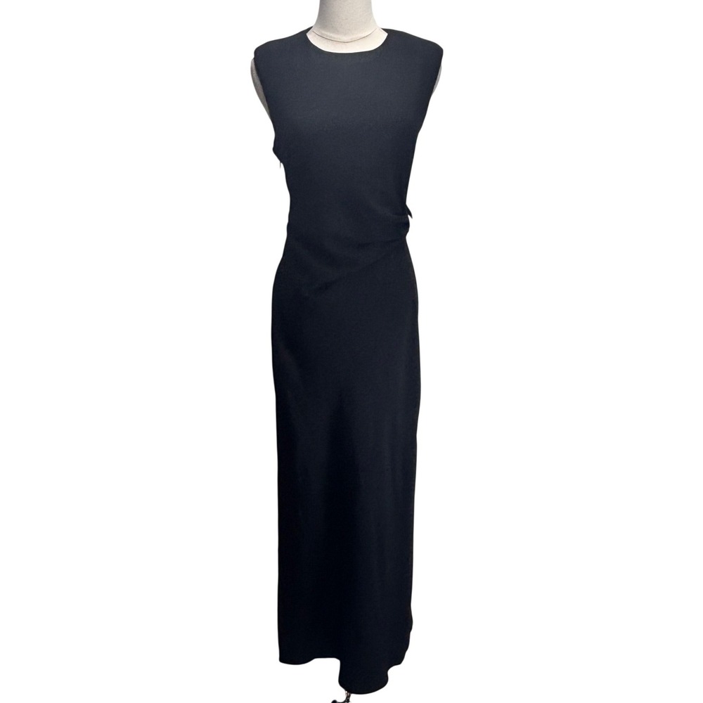 Jason Wu Maxi Dress Black Sleeveless‎ Keyhole Back Side Slit Elegant Classic 8